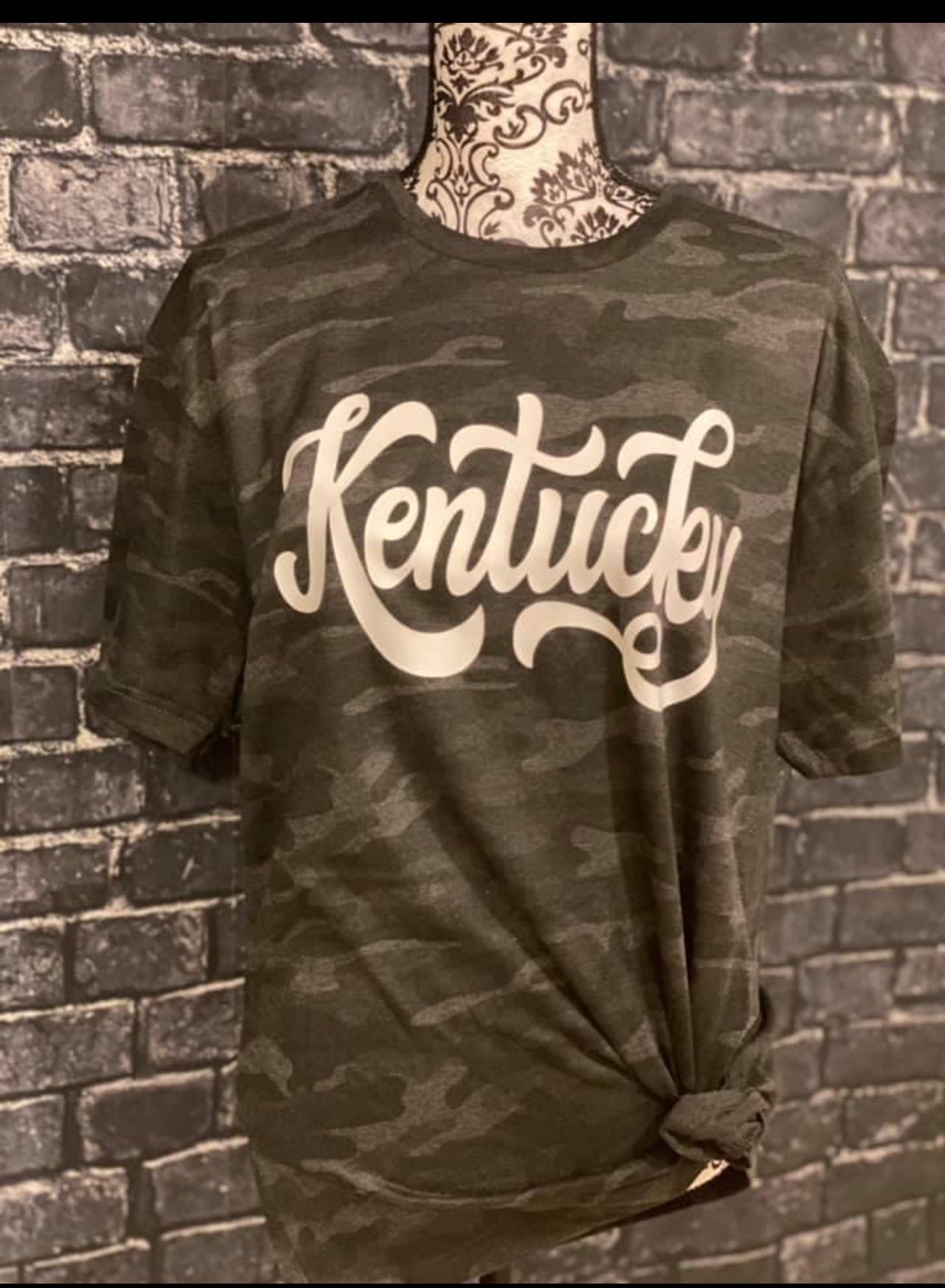 Black Camo Kentucky  shirt